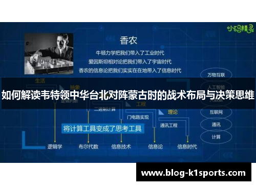 如何解读韦特领中华台北对阵蒙古时的战术布局与决策思维